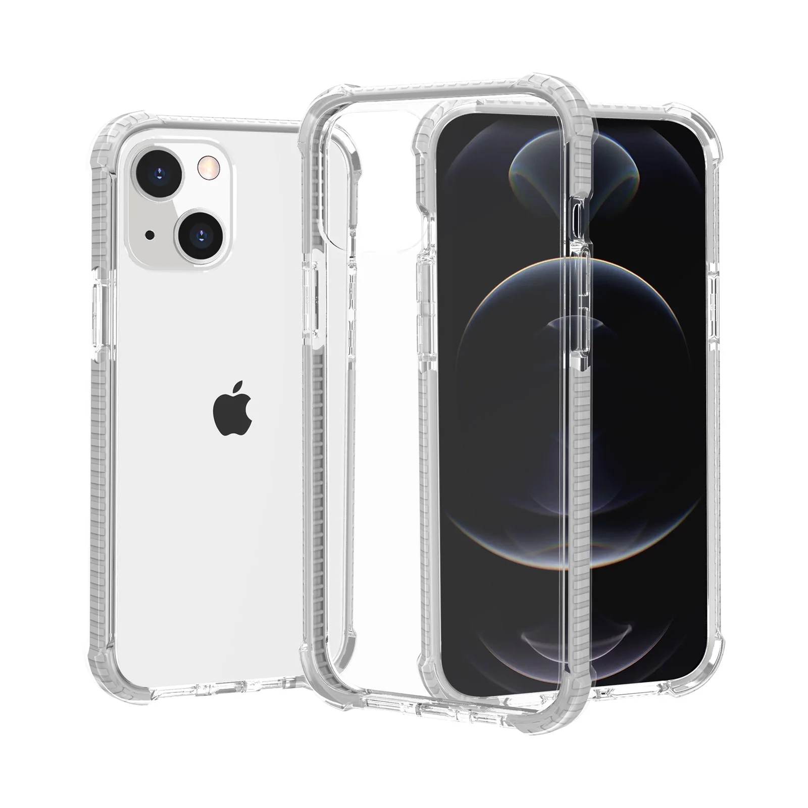 For Iphone 13 Pro Max 13 Mini Case Clear Heavy Duty Protective Crystal Back Cover With Shockproof Bumper Casefor Iphone 13 Pro Mobile Phone Cases Covers Aliexpress