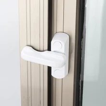 Buckle Window-Lock Plastic And 1pcs Hardware Safety-Door Anti-Theft-Limiter Zinc-Alloy