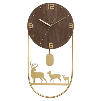 

Nordic Watch Wall Clocks Home Decor Large 3D Living Room Creative Bird Luxury Wall Clock Wood Reloj Atmospheric Decoration FZ099