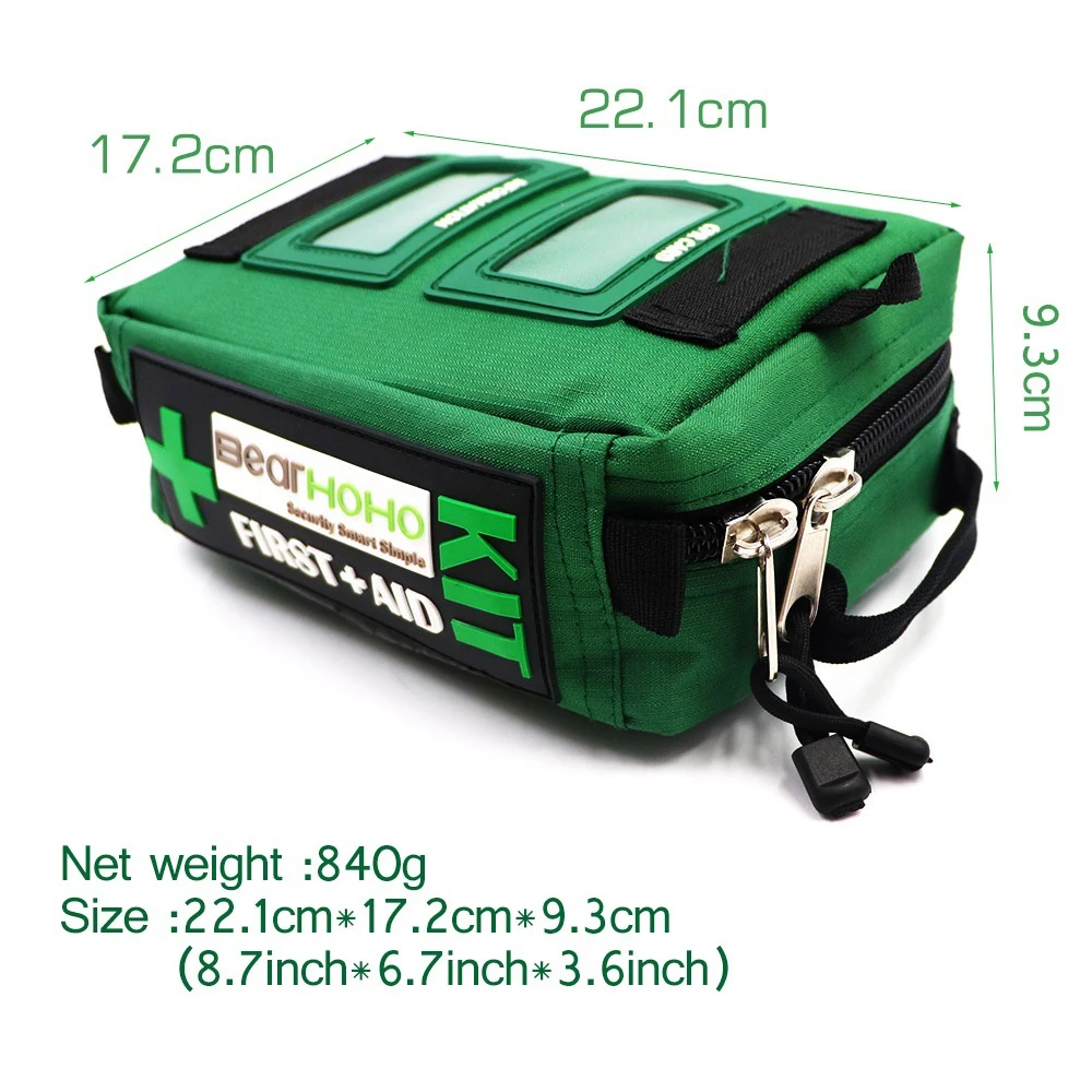 First Aid Kit 165-Piece Emergency Medical Rescue First Aid Kit Bag for Workplace Outdoors Car Luggage Adventure Trips Hiking Survival