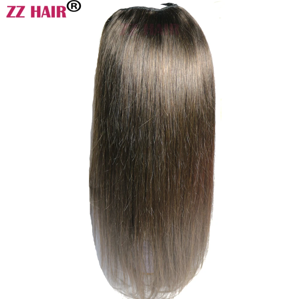 100% Human Hair Extensions 16"-30" Remy U Part Wigs Clips In Whole Head Natural Straight 150% Density