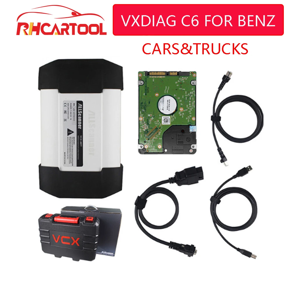 £244.41 Vxdiag Vcx C6 For Benz Professional Car Diagnostic Tool Sd