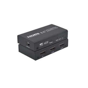 

HDMI 2.0 Splitter 1x2 1 in 2 Output Adapter Support 18Gbps 4K/60Hz YUV 4:4:4 HDR HDCP 2.2 3D for Xbox One X PS4 Pro Sky Box