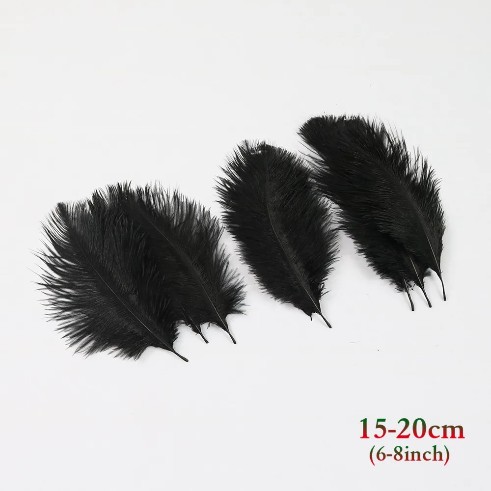 黑色 15-20cm 鸵鸟毛 2_副本
