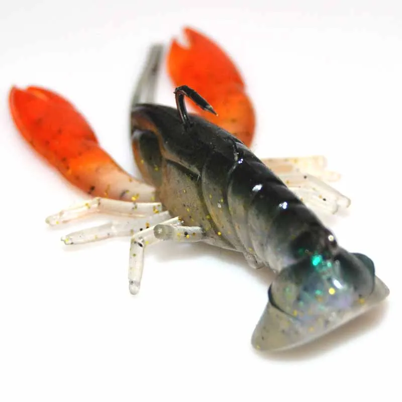 

14g 8cm Large Jib Lobster Red Pliers Soft Bait Carp Fishing Bait Hatching Hooking Realistic Crayfish MJ