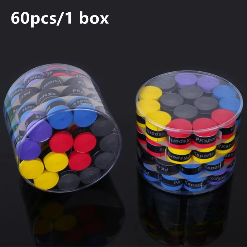 60 uds Universal Sweatbands Overgrip Tape para cañas de pesca empuñaduras de bádminton Honda raqueta de tenis mancuerna