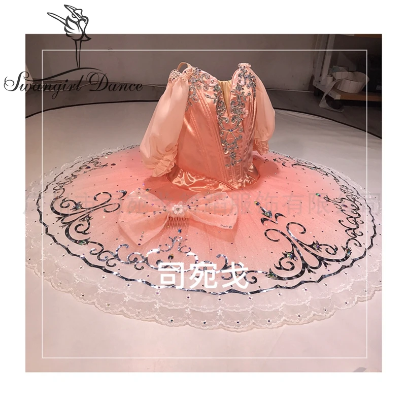 Pink Peach Girls Professional Perfromance Ballet Tutu For Child Yagp