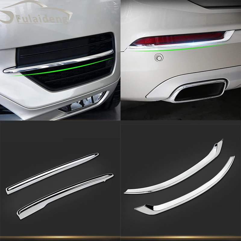 Для Volvo XC90 2015-2020 ABS хромированный передний и задний бампер молдинг