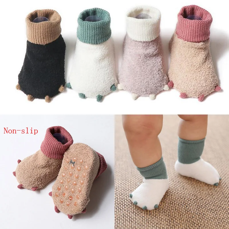 2019 New cute  autumn and winter newborn socks casual warm baby foot sock autumn and winter new style japanese cute socks korean cat harajuku socks women woool kawaii thicken cute socks adult sock