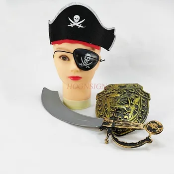 

Ancient Roman Shield Halloween Children Show Shield Prop Toy Pirate Party Party Supplies Toy Pirate Weapon Cap 2020