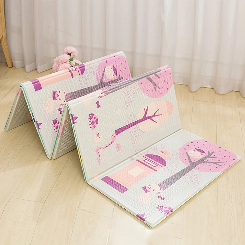 Dobrável do Jogo do Bebê das Crianças Esteira do Jogo Crianças dos Desenhos Escalada à Prova Macio Rastejando Animados Brinquedos Tapete Dwaterproof Água Playmat 2 m Xpe