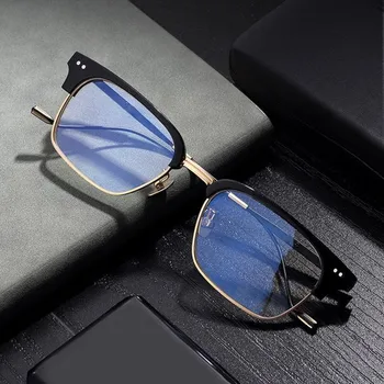 

Semi-rim Glasses Frames Men Handmade Optical Eyeglasses Titanium And Acetate Myopia Spectacles Reading Prscription Oculos