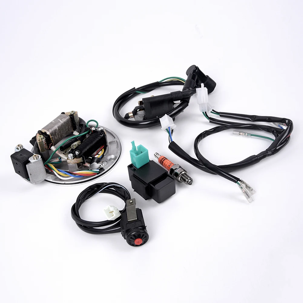 Мотоцикл Kick Start жгут проводов ткацкий станок CDI катушки для 50-125cc 4 тактный