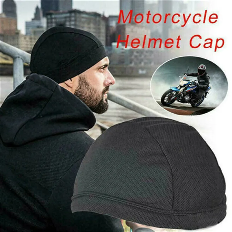 Мотоциклетный влагоотводящий охлаждающий череп Быстросохнущий колпачок мотоциклетный шлем внутренний вкладыш шапочка шлем для мотокросса с открытым лицом
