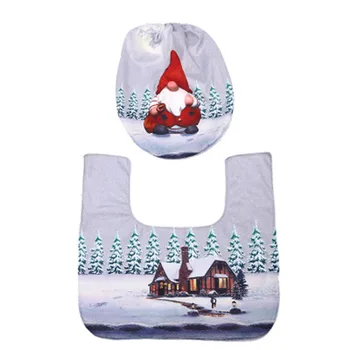 

Toilet Lid Cover Bathroom Bath Mat Accessories Flannel Soft High Quality