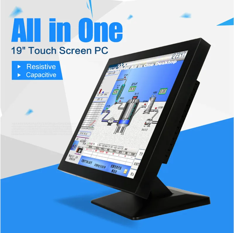 19 дюймов Partaker Z16 Intel Celeron J1800 двухъядерный 3 * RS-232 10 точек емкостный сенсорный экран