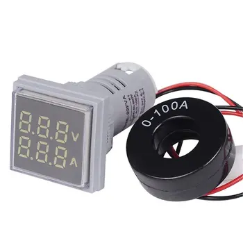 

LED Digital Voltmeter Ammeter Hertz Meter Signal Lights Voltage Current Frequency Combo Meter Indicator Tester