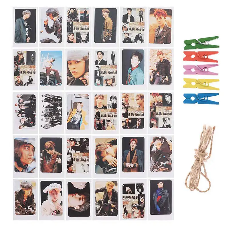 32 шт./компл. EXO два раза альбом Seventeen самодельная бумага Lomo карты фото плакат в виде карты фотокарты вентиляторы коллекция подарок