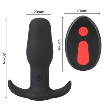 Vibrating Butt Plugs Dildo Vibrator G-spot Wireless Remote Control Anal Plug Stimulator  Prostate Massage Sex Toys For Man/Woman 6