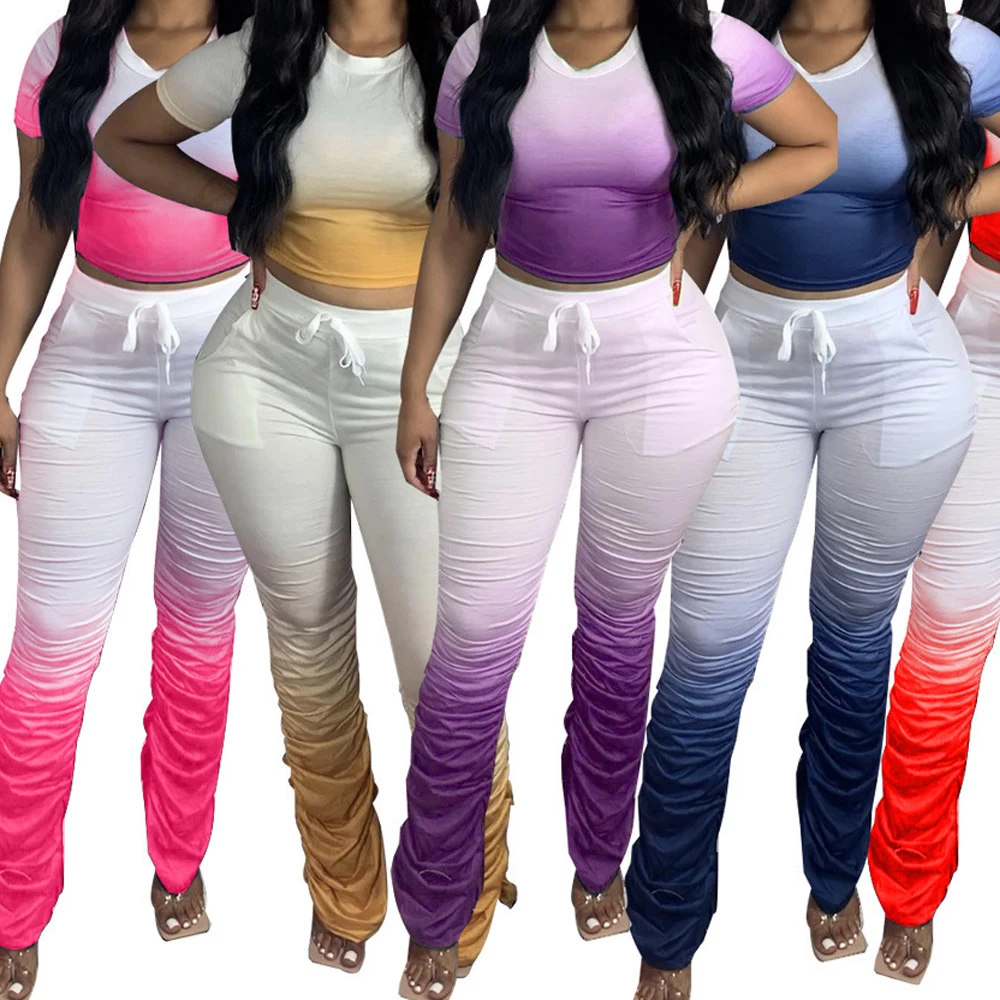 Комплект леггинсов SALSPOR женский тонкий комплект рубашки с градиентом женские