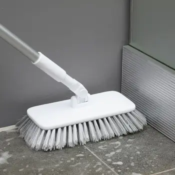 

Hot 1PC Long Handle Aluminum Pole Tiles Corner Brushes Stretchable Rotation Bathroom Floor Cleaning Brushes Tools/