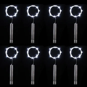 

Night Party Fairy Home Glass Indoor Outdoor Copper Wire LED Lamp Decoration Stopper Wedding String Lights Wine Bottle Garden