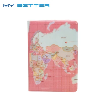 

New World Trip Map Travel Passport Covers Men Woman PU Leather Waterproof ID Card Bag Passport Holder Passport Wallets