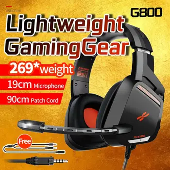 

Gaming Headset Stereo Surround Headphone 3.5mm Wired Mic For Laptop Game Noise-canceling Microphone Headphones
