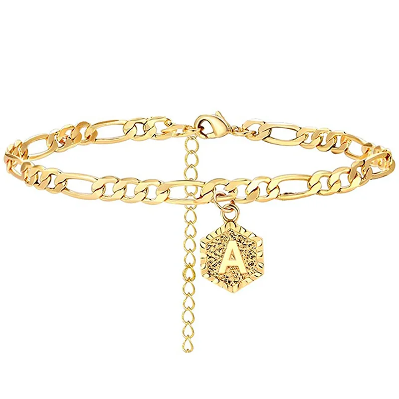 A-Z Initial Letter Anklets for Women Stainless Steel Gold Alphabet Anklet Bracelet Boho Foot Jewelry Gift Women Accesorios Mujer A-Z Initial Letter Anklets for Women Stainless Steel Gold Alphabet Anklet Bracelet Boho Foot Jewelry Gift Women Accesorios Mujer