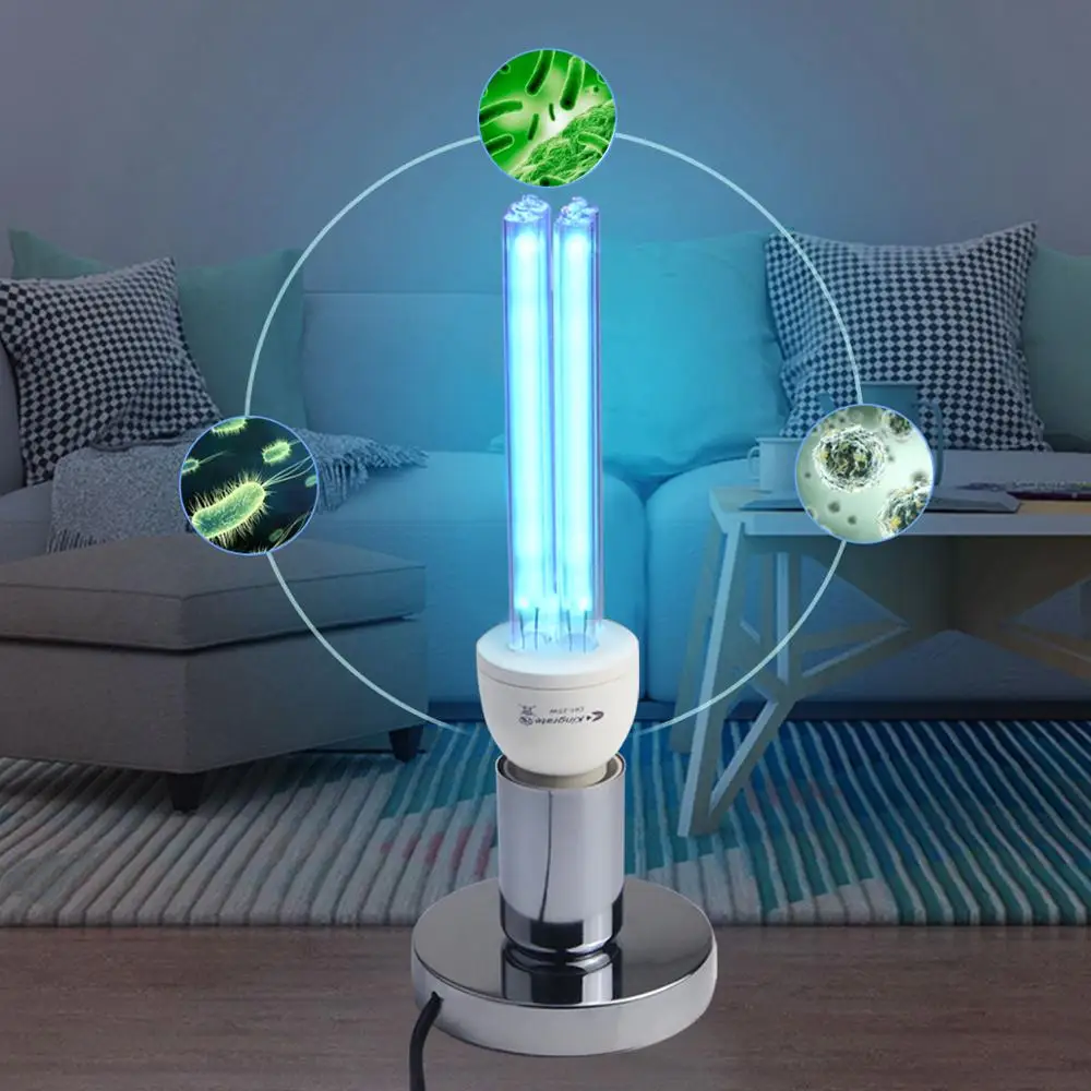 

E27 Base UVC Germicidal LED Ultraviolet Lamp AC 110V 220V UV Light CFL Ozone Lamp bulb disinfect bacterial Kill mites Deodorizer