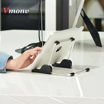 

Vmonv Aluminum Tablet Stand for iPad Mini Air 2 3 4 5 6 7-11 Inch Foldable Tablet Stand Holder for Samsung Desktop Tablet Mount