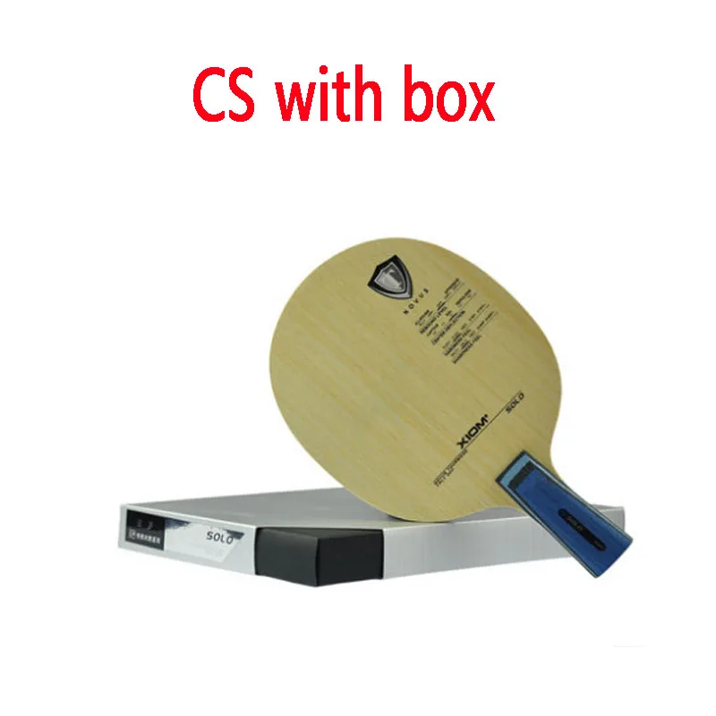 CS with box XIOM SOLO ракетка для настольного тенниса лезвие ракетка для пинг-понга Tenis De Mesa весло - Цвет: CS with box