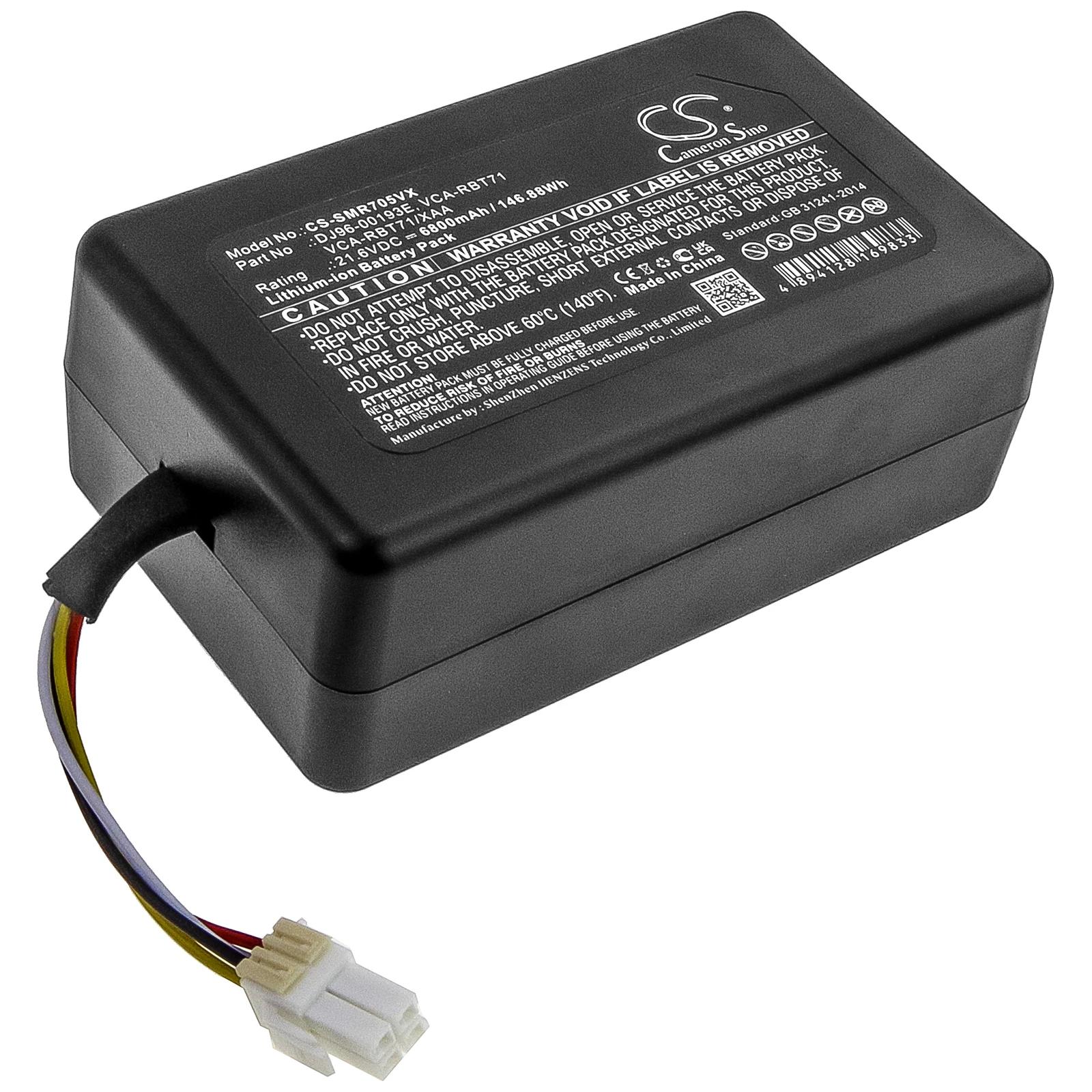 

Battery for Samsung VR1AM7040WG / AA, VR1AM7040WG/AA, VR2AK9350WK, DJ96-00193E, VCA-RBT71, VCA-RBT71/XAA 21.6V/mA