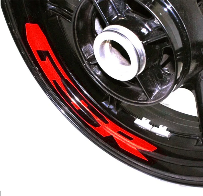 Motorcycle Logo Custom Wheel Sticker Decal Reflective Rim Bike
