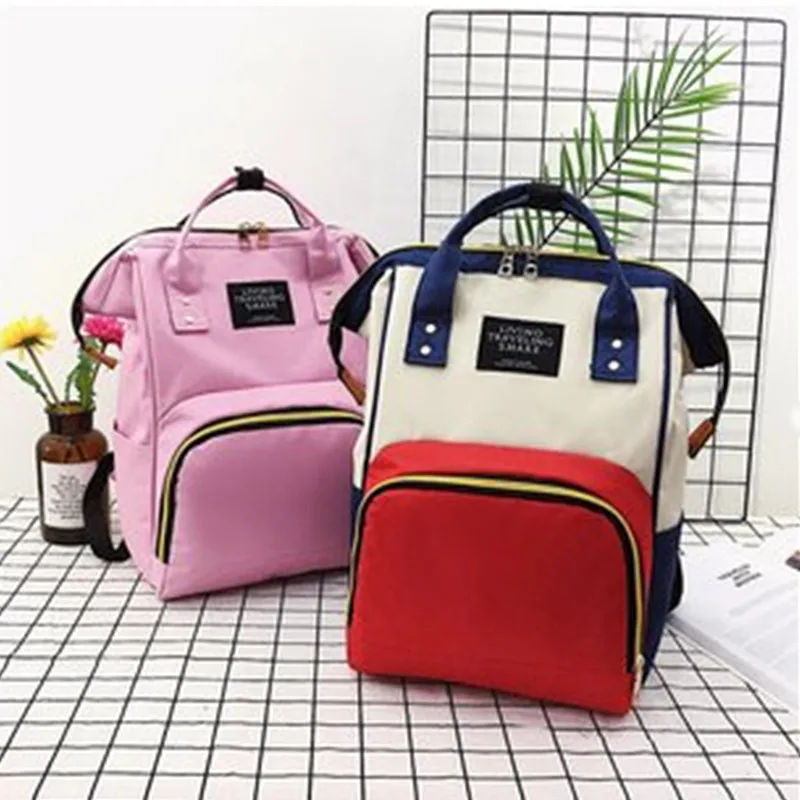 

Customizable Fashion Diaper Bag Korean-style Multi-functional Large-Volume MOTHER'S Bag Nylon Waterproof Backpack Outdoor Backpa