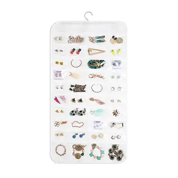 

80 Compartments Heavy Duty Over Door Mesh Pockets Non-woven Fabrics PVC Hanging Storage Bags for Jewelry Storing #CW