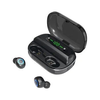 

Hot V12 TWS Wireless BT5.0 Earbuds Sports Fitness Waterproof LED Digital Screen Smart Touch Control Headphones For IOS Android
