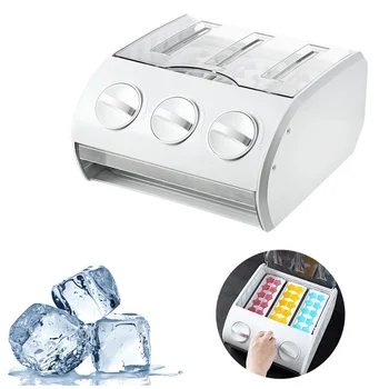 

Multi-Functional Semi-Automatical Ice Cube Making Mould Box Frost-Resistant Sturdy Refrigerator Storage Drawer For Ice Making