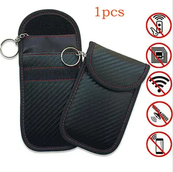 

Car Key Travel Tote Box Fob Pouch Case Keyless Rfid Blocking Bag Faraday Cage