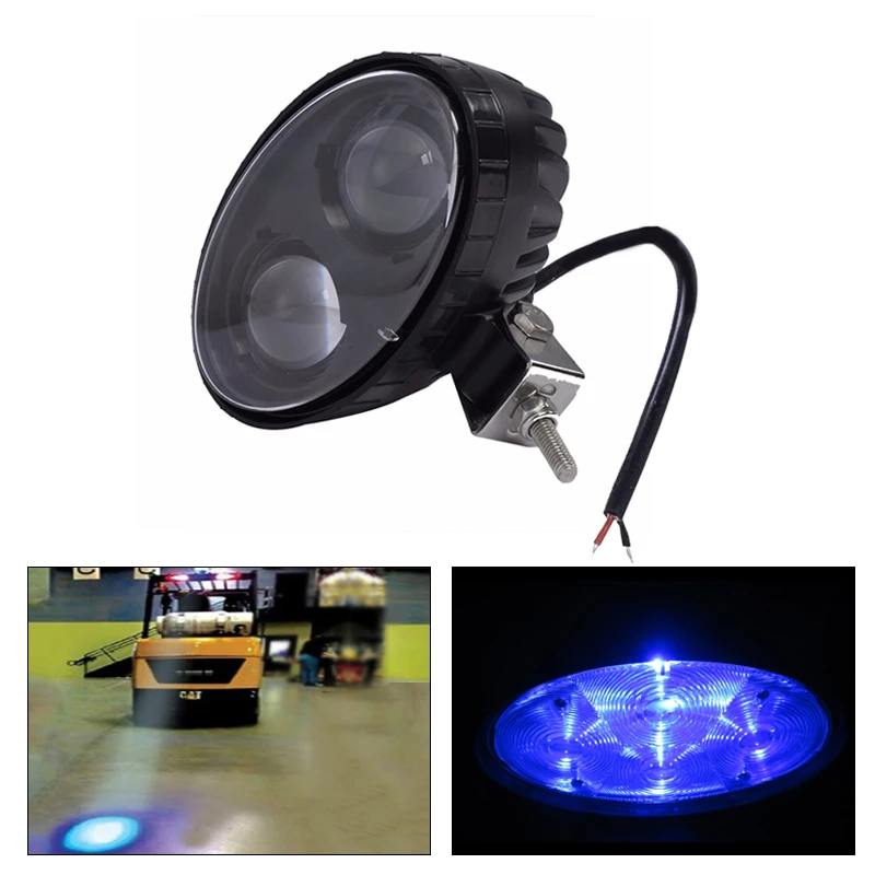 

1 Or 2PCS 5.6 inch 10W 12V~80V Blue Color Led Spot Light Auto Forklift Led Emergency Warning Light Danger Lamp