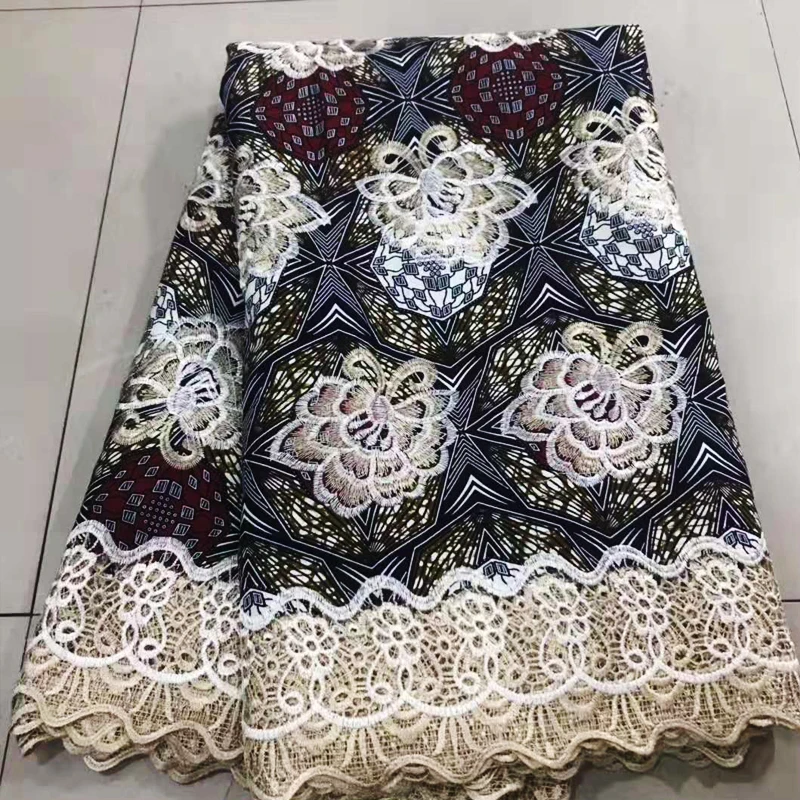 Высококачественная кружевная ткань Анкара восковая кружевная ткань, африканская кружевная ткань воск шнур кружева для женщин Свадебное платье