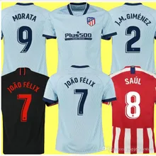 Атлетико Madrides футбольная Джерси GRIEZMANN KOKE GABI JOAO FELIX Косты GODIN MORATA Быстрый переход Атлетико Madrides