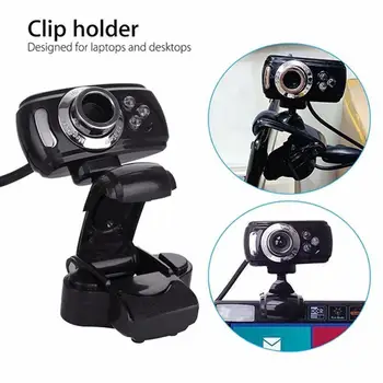 

D Webcam 50 Megapixel Web Cam With Mic Webcam With Camera Laptop HD For Computer Desktop PC Microphone Web B9R3