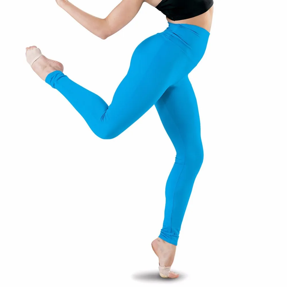 Speerise Black Womens High Waisted Leggings Stretch Pants Full Length Plus Size Spandex Fashion Fitness Dance Wear