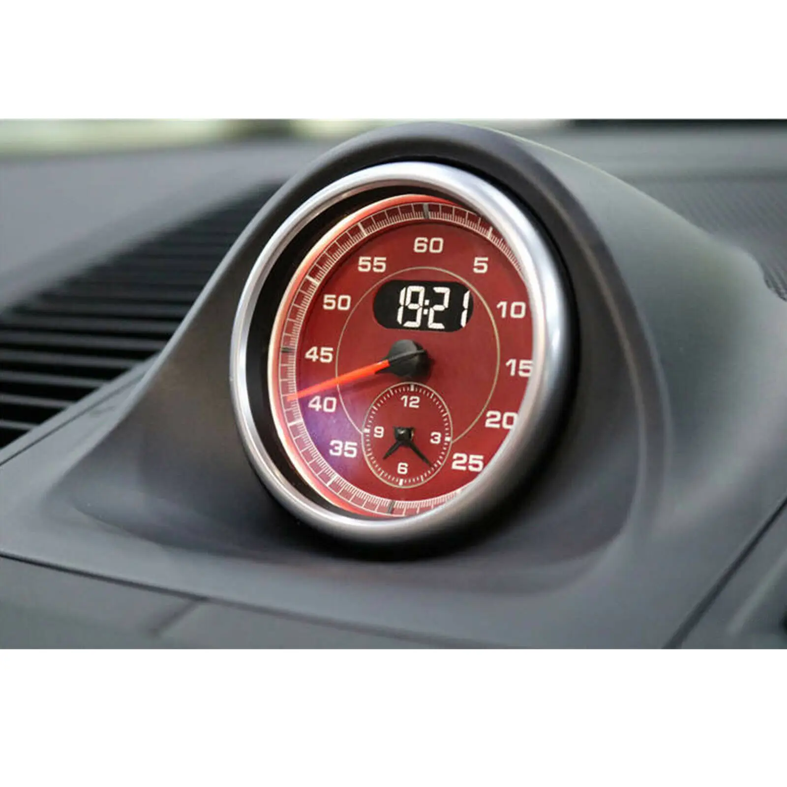Auto Parts & Accessories Red Dial Clock Gauge Chrono For Porsche 911