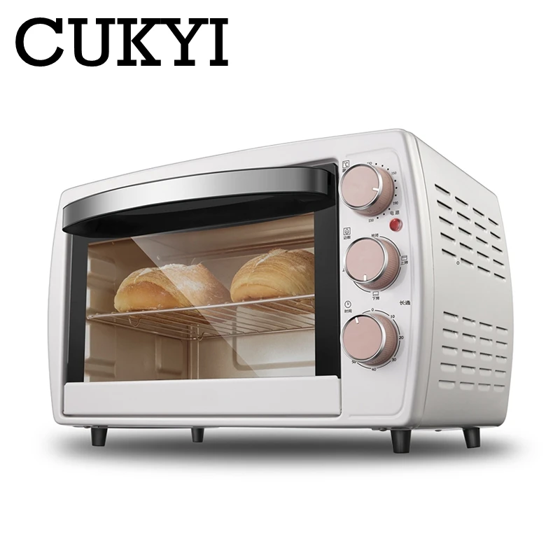 CUKYI 20L многофункциональные, бытовые, электрические печи автоматический игрушечный тостер Торт Печь Для Выпечки Пиццы 1200 Вт температура регулируемая ЕС