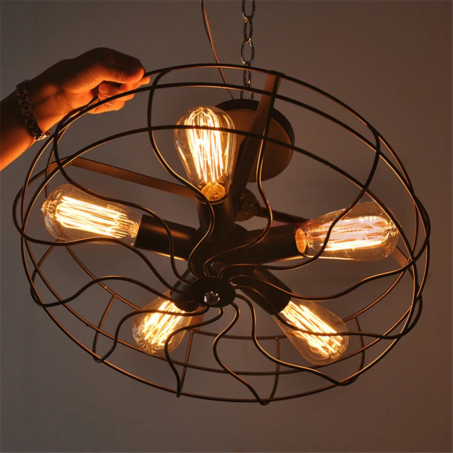 American-country-fan-lamp-loft-style-lighting-design-industry-in-the-light-of-the-5-bedroom