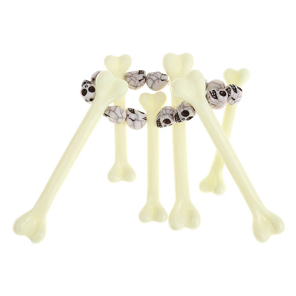  Indian Bone Skull Head Beaded Bracelet Navajo Costume Jewelry