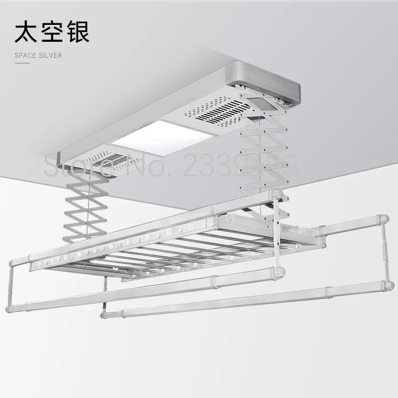 Smart Home Automation Telescopic Rod Clothes Rack Descending Racks Electric  Dryer Rack Ceiling