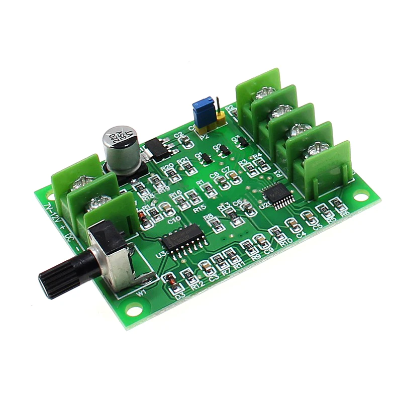 DC Motor Driver 5V 12V Brushless DC Motor Driver Controller Board Reverse Voltage Over Current Protection Hard Drive Motor 3/4 Wire